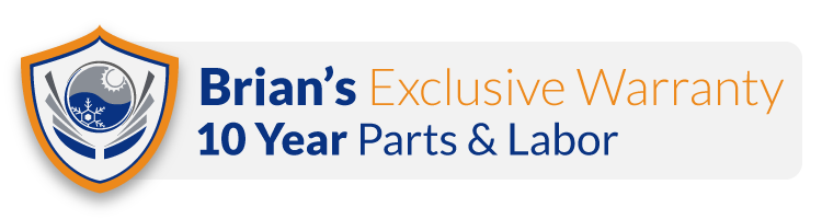 10 Year Parts and 10 year Labor Warranty